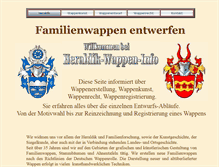 Tablet Screenshot of heraldik-wappen.info